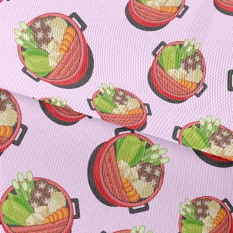 Cartoon Japanese Sukiyaki Waterproof Oxford