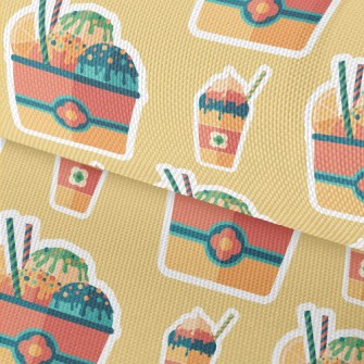 Fruit Ice Cream Stickers Waterproof Oxford
