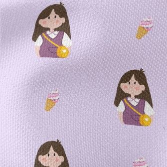 Happy Outing Little Girl Waterproof Canvas