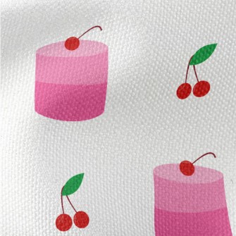 Cherry Pudding Cake Waterproof Canvas