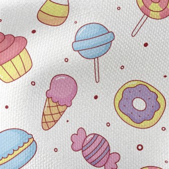 Cute Colorful Sweets Waterproof Canvas