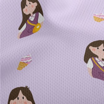 Happy Outing Little Girl Athletic Mesh Flat Back