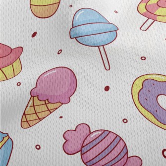 Cute Colorful Sweets Athletic Mesh Flat Back