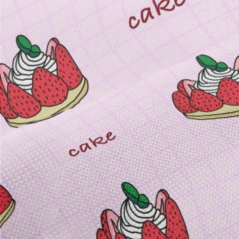 Strawberry Cream Cake Performance Linen