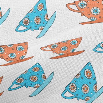 Exquisite Pattern Teacup Performance Linen