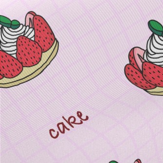 Strawberry Cream Cake Twill