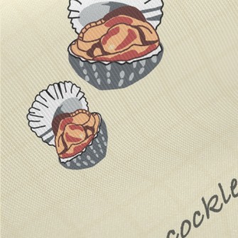 Cartoon Hand Drawn Cockle Twill