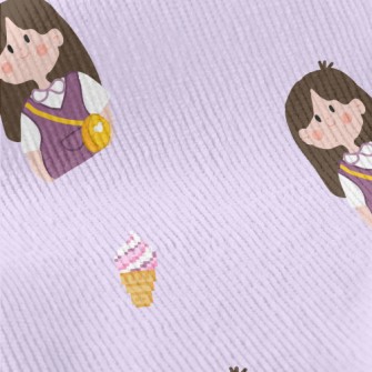 Happy Outing Little Girl Standard Corduroy