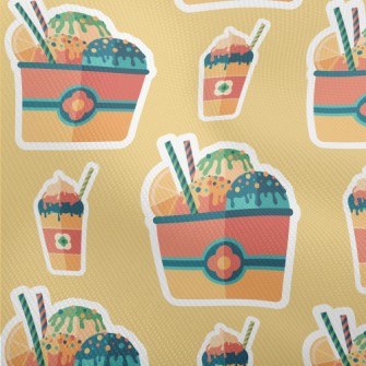 Fruit Ice Cream Stickers Dobby