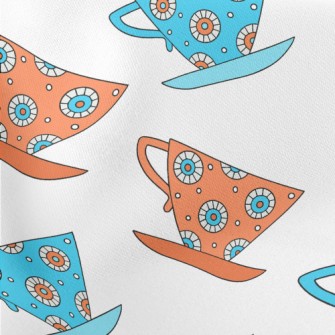 Exquisite Pattern Teacup Stretch Ponte