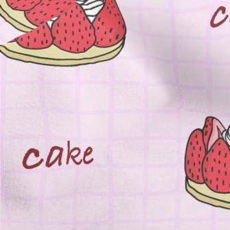 Strawberry Cream Cake Micro Fleece