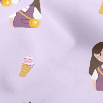 Happy Outing Little Girl Micro Fleece