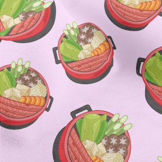 Cartoon Japanese Sukiyaki Micro Fleece
