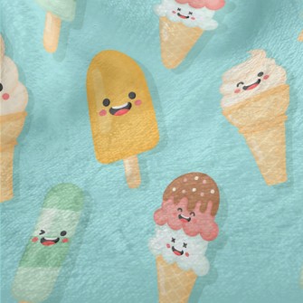 Playful Cartoon Popsicle Minky