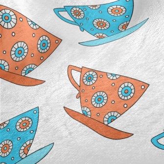 Exquisite Pattern Teacup Minky