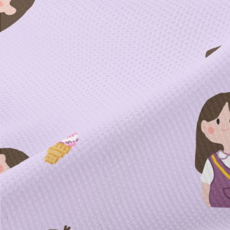 Happy Outing Little Girl Piqué