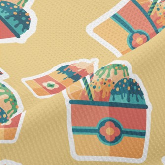 Fruit Ice Cream Stickers Piqué