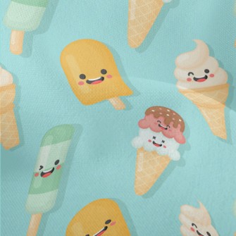 Playful Cartoon Popsicle Lightweight Performance Linen