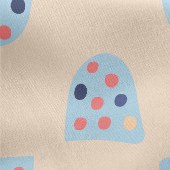 Simple Colorful Graphics Jersey Backed Fleece