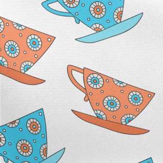 Exquisite Pattern Teacup Pongee