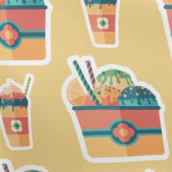 Fruit Ice Cream Stickers Pongee