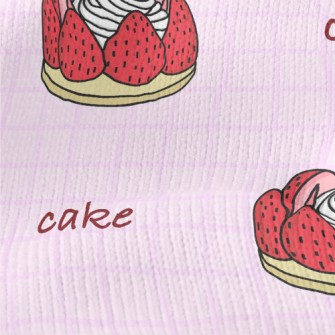 Strawberry Cream Cake Stretch Jersey