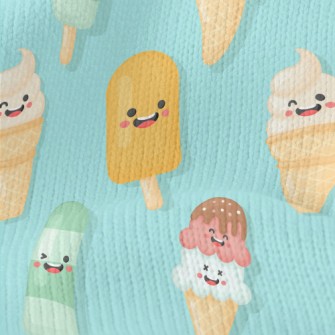 Playful Cartoon Popsicle Stretch Jersey