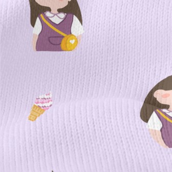 Happy Outing Little Girl Stretch Jersey