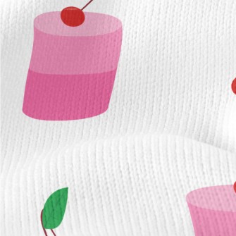 Cherry Pudding Cake Stretch Jersey
