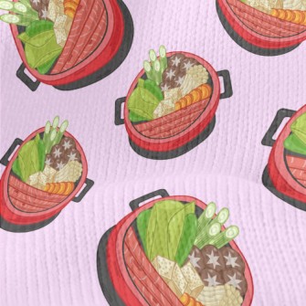 Cartoon Japanese Sukiyaki Stretch Jersey