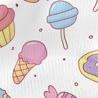 Cute Colorful Sweets Stretch Jersey
