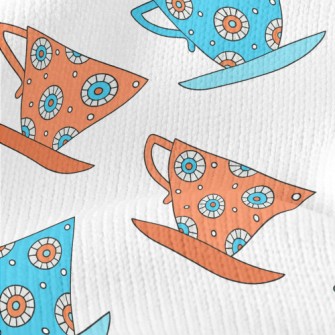 Exquisite Pattern Teacup Stretch Jersey