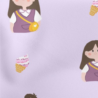 Happy Outing Little Girl Lightweight Cotton Poplin