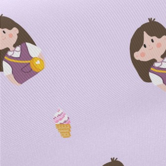 Happy Outing Little Girl Midweight Cotton Poplin