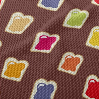 Colorful Jam Toast Birdseye Piqué
