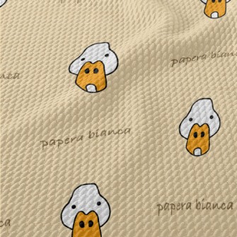 Hand Drawn Duck Doodle Birdseye Piqué