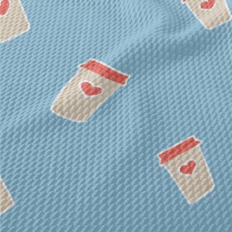 Love Coffee Sticker Birdseye Piqué