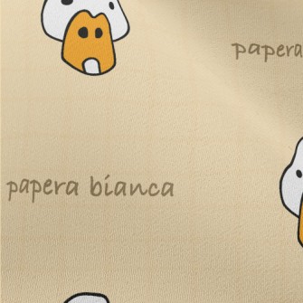 Hand Drawn Duck Doodle Chiffon