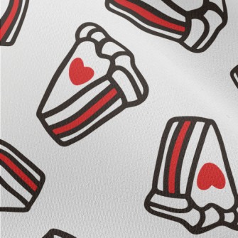 Hand-painted Heart Cake Chiffon