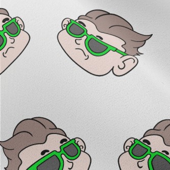 Cool Boy With Sunglasses Chiffon