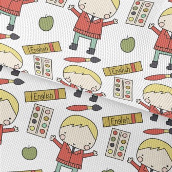 Happy School Boy Waterproof Oxford