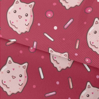 Strawberry Cat Ice Cream Waterproof Oxford