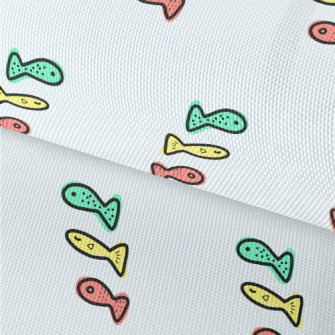 Graffiti Three-color Fish Waterproof Oxford