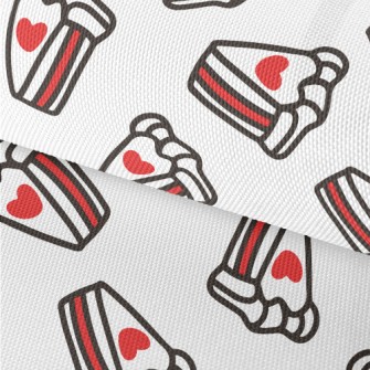 Hand-painted Heart Cake Waterproof Oxford