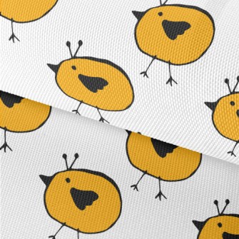 Yellow Bird Doodle Waterproof Oxford