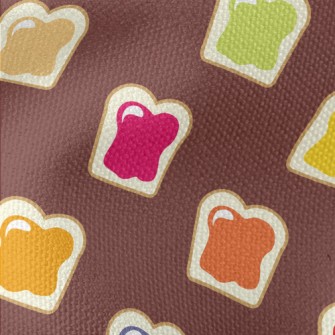 Colorful Jam Toast Waterproof Canvas