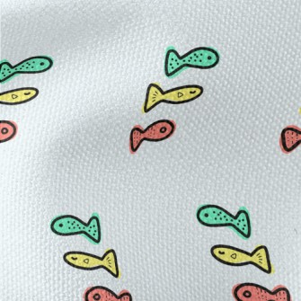 Graffiti Three-color Fish Waterproof Canvas