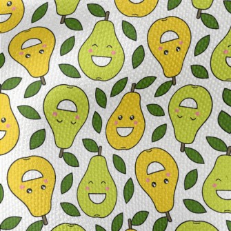 Happy Smiley Pear Waterproof Canvas
