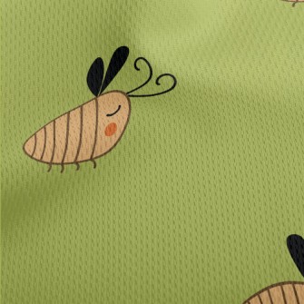 Cute Cartoon Bee Athletic Mesh Flat Back