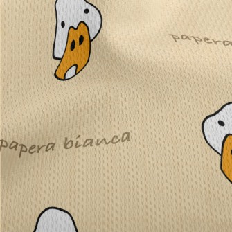 Hand Drawn Duck Doodle Athletic Mesh Flat Back